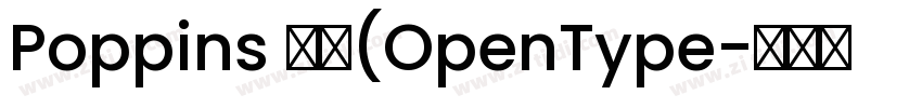 Poppins 粗体(OpenType字体转换